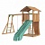 детский городок jungle gym jungle cottage + rock + рукоход с качелей